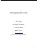 Cover page: Strategic Alliances in the Japanese Economy:  Types, Critiques, Embeddedness, and Change